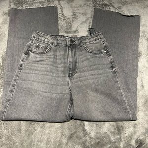 Zara Flared Cropped High Waisted Jean